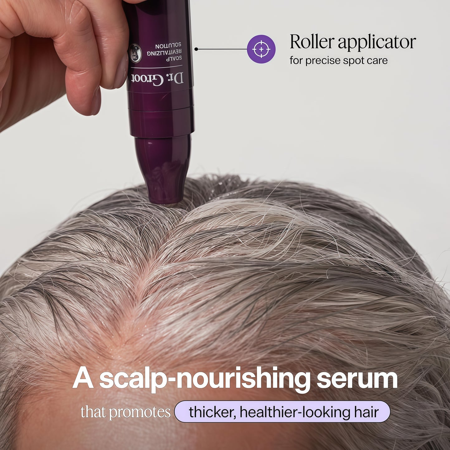 Dr. Groot Award-Winning Hair Thickening Serum for Hair Loss, Thinning Hair, Korean Hair Care, Scalp Treatment, Clinically Tested, Thicker, Reduces Oil, Roll On
